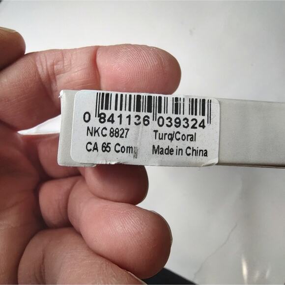 Amrita Singh ANNIE Turquoise & Coral Daisy Necklace - Picture 9 of 9